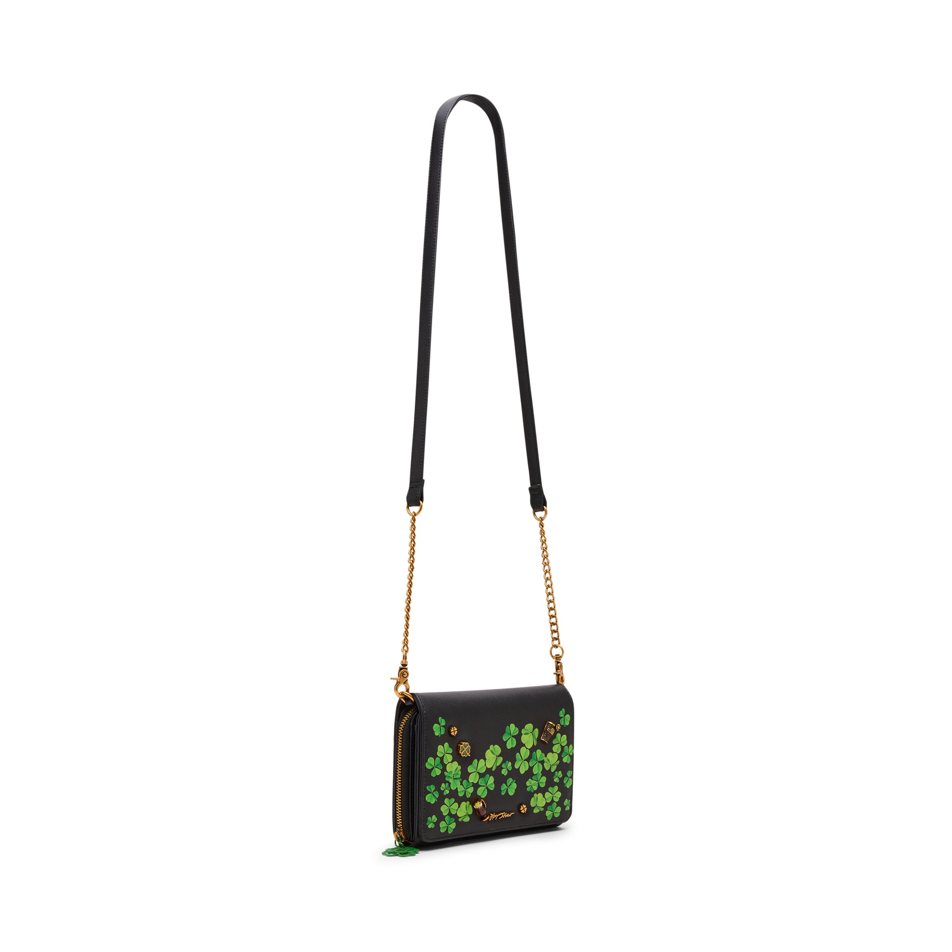 Betsey Johnson Erin Go Bragh Wallet on a Chain Crossbody Bag