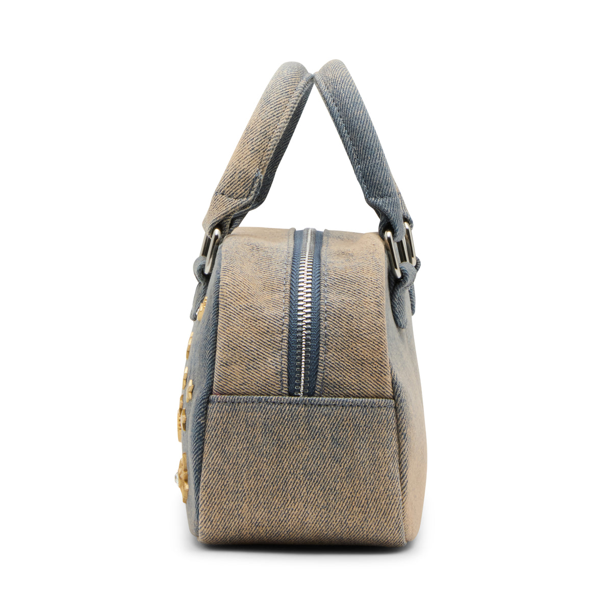 Betsey Johnson Celestial Mini Dome Denim Satchel Bag