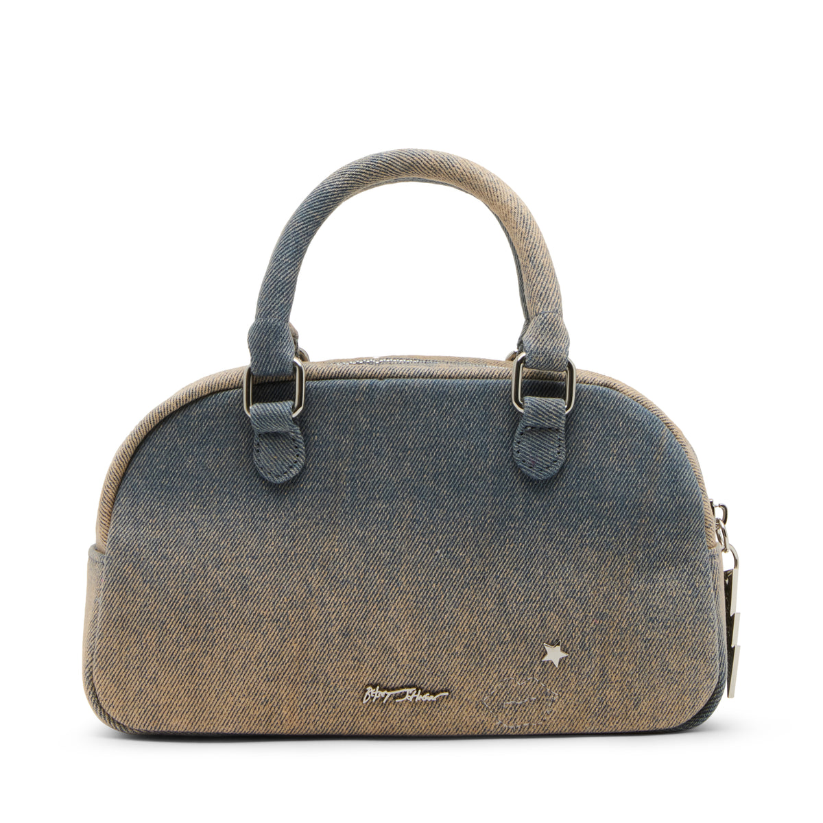 Betsey Johnson Celestial Mini Dome Denim Satchel Bag