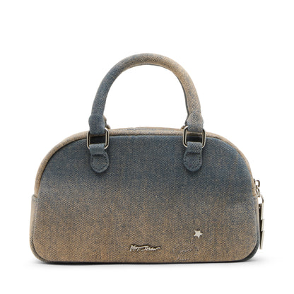 Betsey Johnson Celestial Mini Dome Denim Satchel Bag