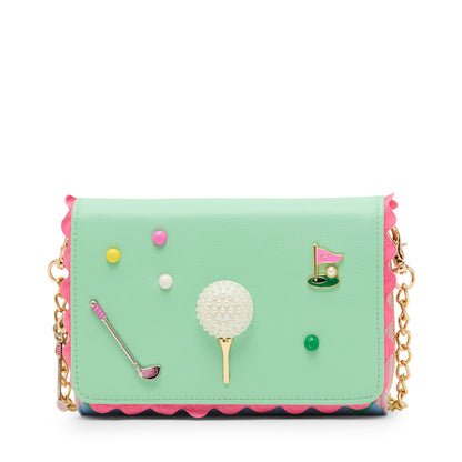 Betsey Johnson Gone Clubbing Wallet on a Chain Crossbody Bag