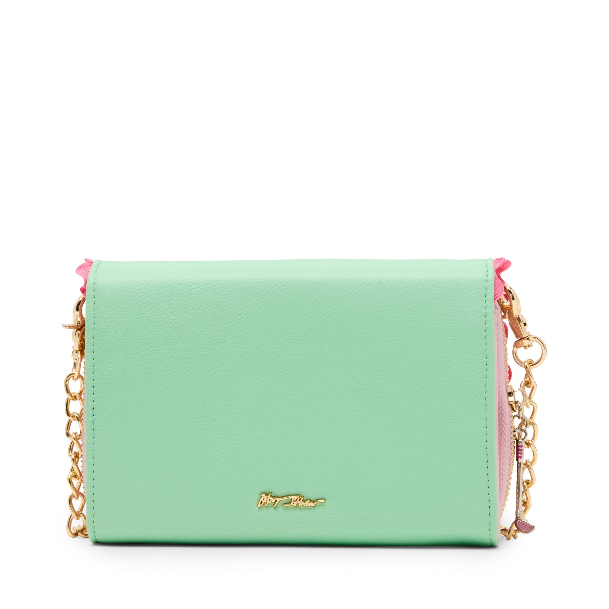 Betsey Johnson Gone Clubbing Wallet on a Chain Crossbody Bag