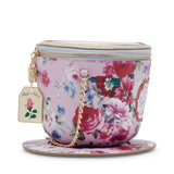 Betsey Johnson Kitsch Spill the Tea Crossbody Bag Pink