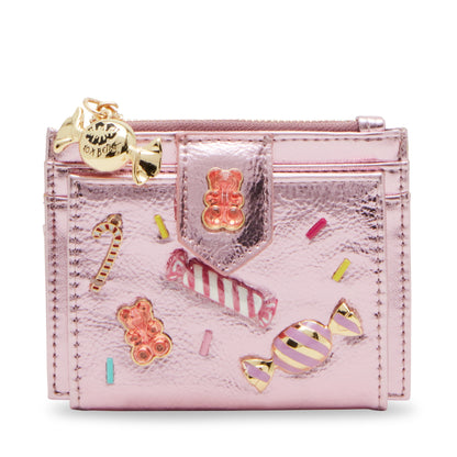 Betsey Johnson Candy Bifold Wallet Pink