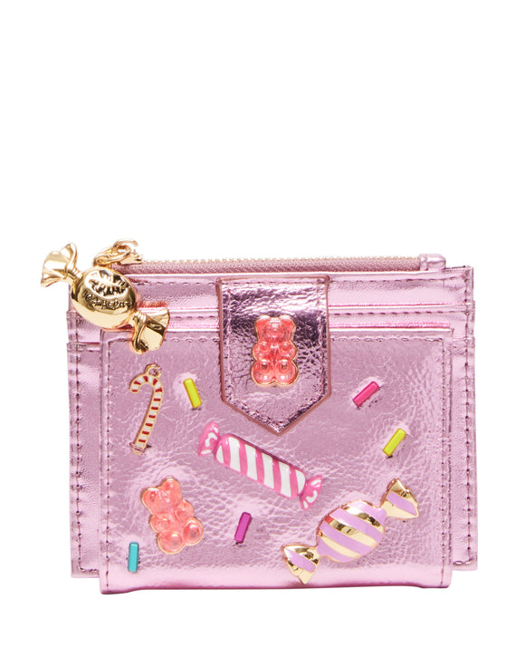 Betsey Johnson Candy Bifold Wallet Pink