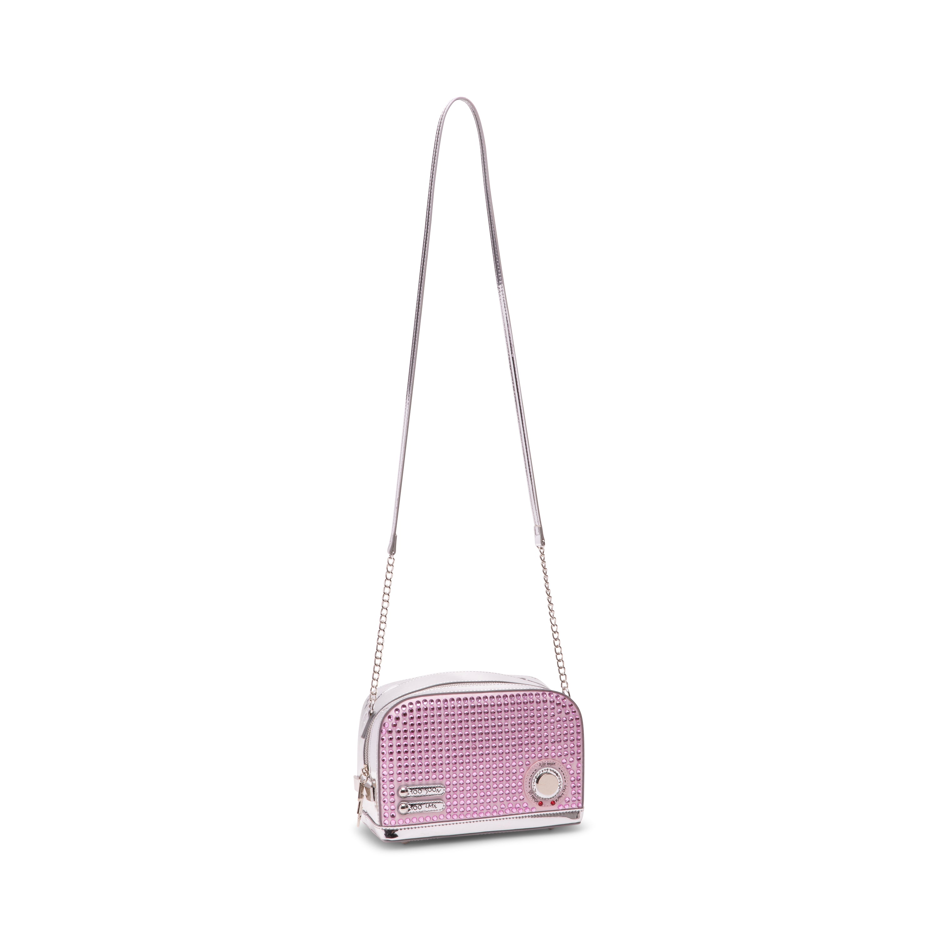 Betsey Johnson Kitsch Get Toasted Crossbody Bag Pink Twin Treats