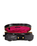 Betsey Johnson Kitsch Phone Tag Crossbody Bag Black