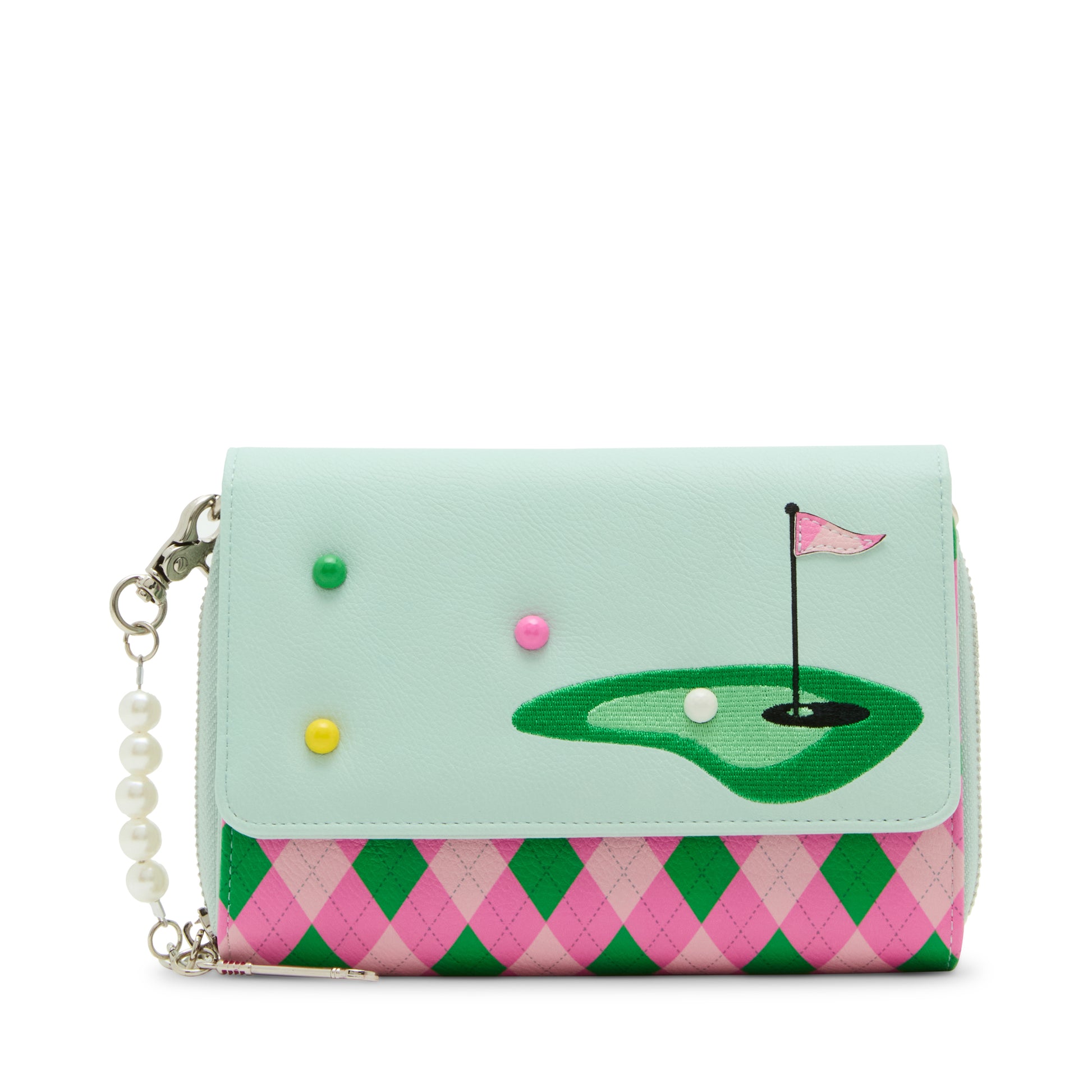 Betsey Johnson Drive Me Crazy Wallet on a Chain Crossbody Bag