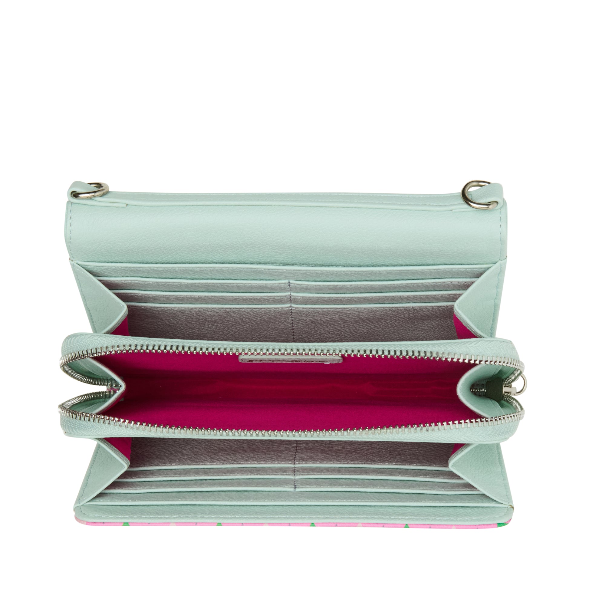 Betsey Johnson Drive Me Crazy Wallet on a Chain Crossbody Bag