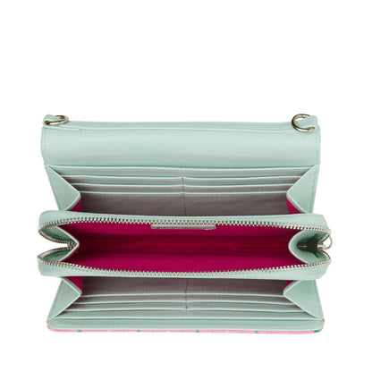 Betsey Johnson Drive Me Crazy Wallet on a Chain Crossbody Bag