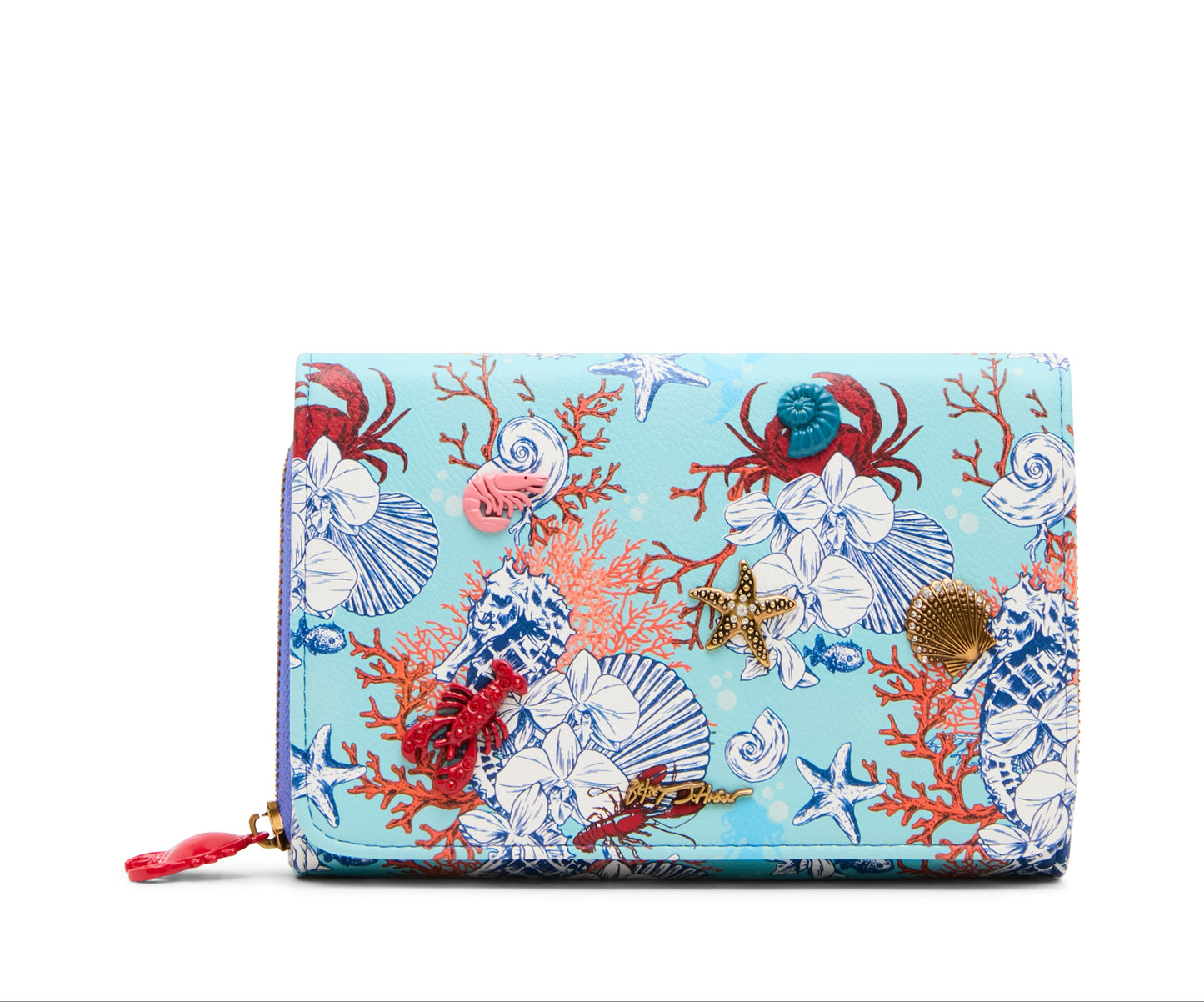 Betsey Johnson High Seas Honey Wallet on a Chain Crossbody Bag