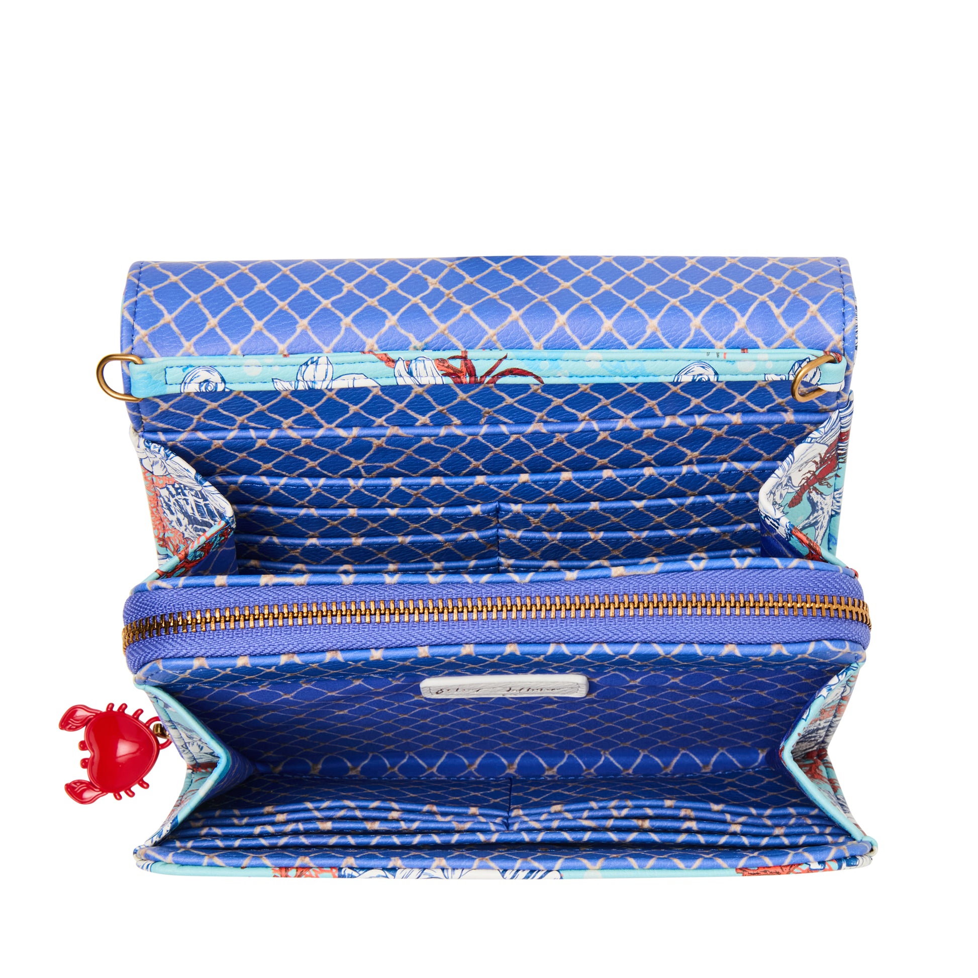 Betsey Johnson High Seas Honey Wallet on a Chain Crossbody Bag