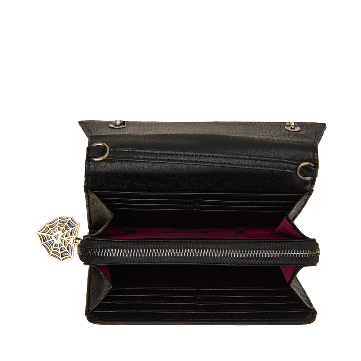 Betsey Johnson Boo & Breakfast Wallet On A Chain Crossbody Bag