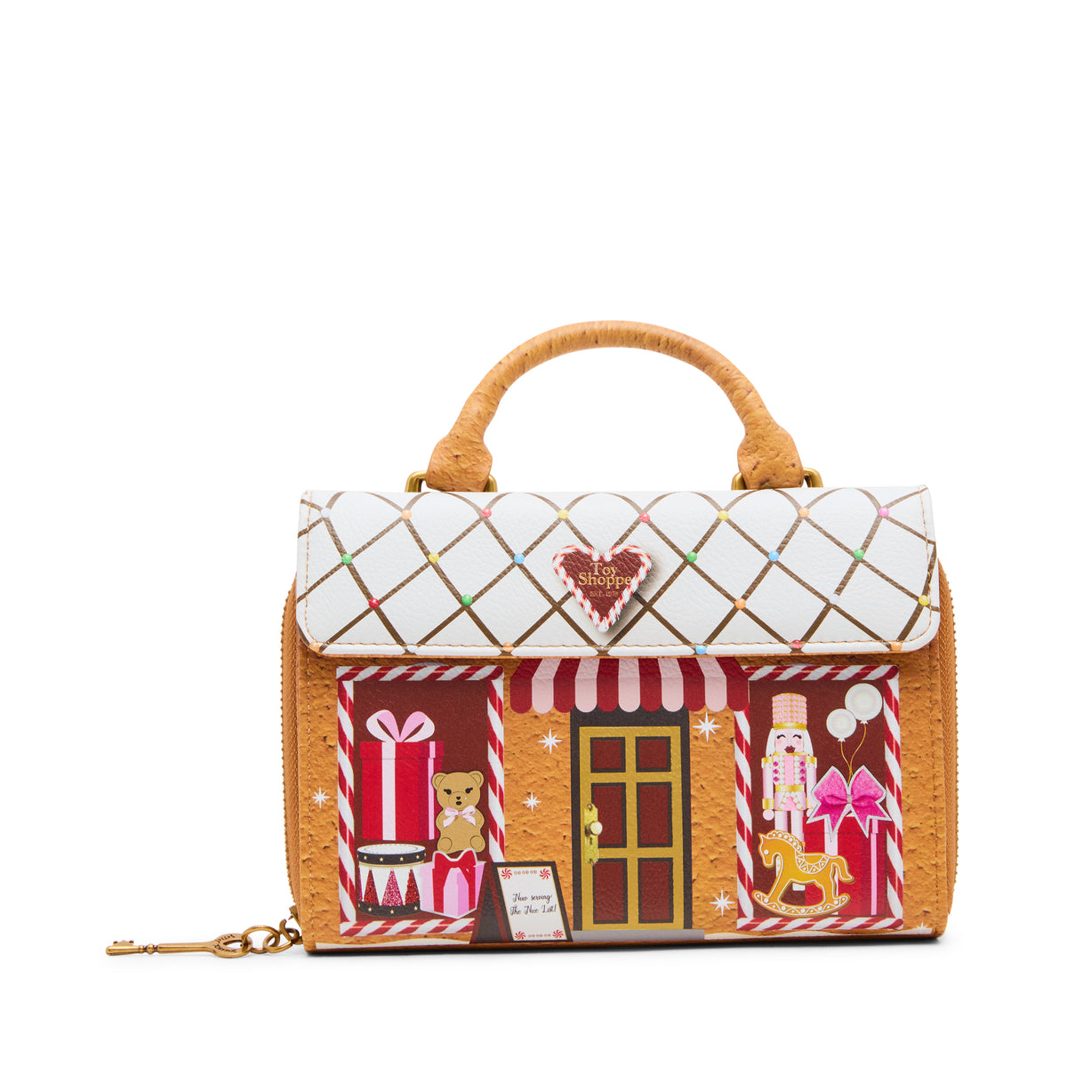 Betsey Johnson Treat Me Right On Chain Crossbody Bag