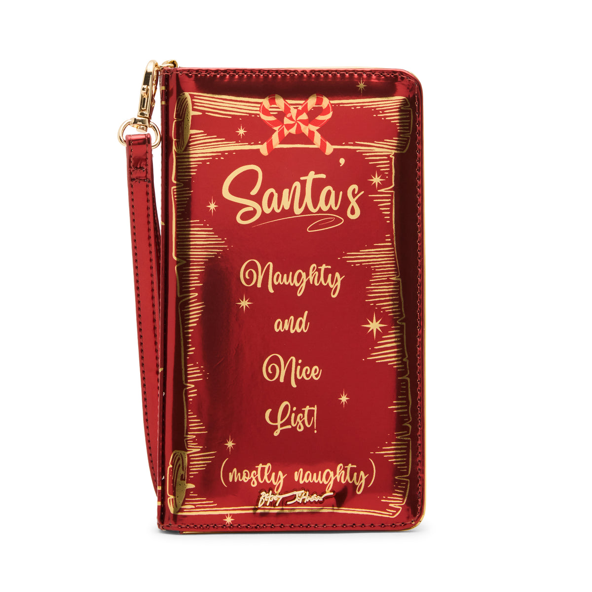 Betsey Johnson Naughty List Wristlet