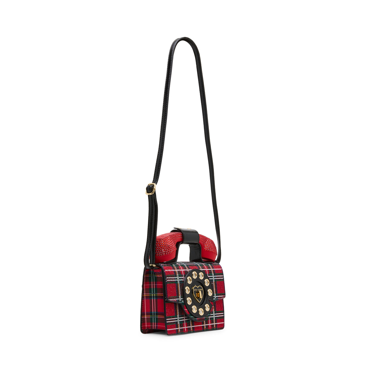 Betsey Johnson Brrrr-ing Phone Plaid