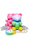 Betsey Johnson Kitsch Bear Necessity Crossbody Bag Rainbow