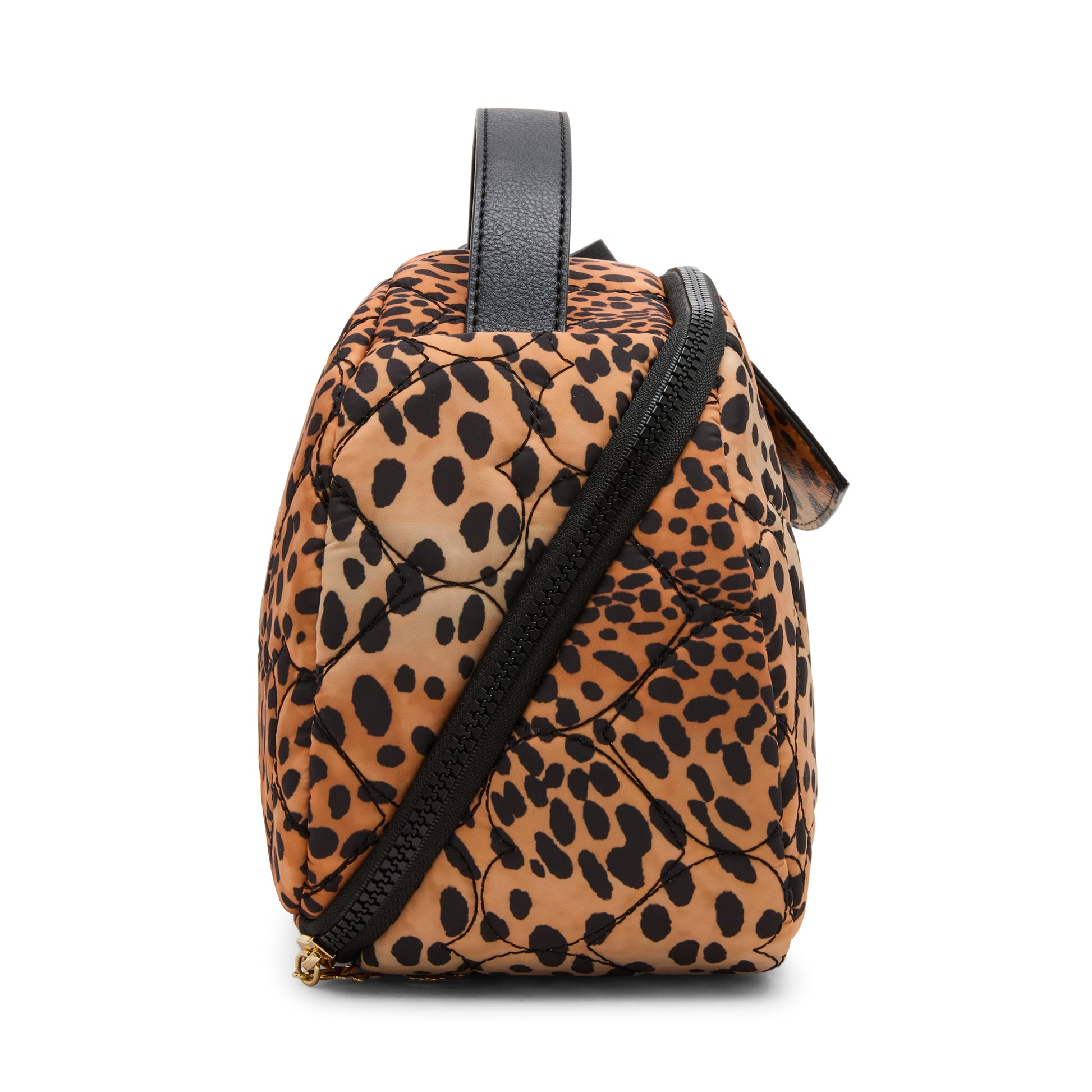 Betsey Johnson Loaf Cosmetic Case with Mirror Leopard