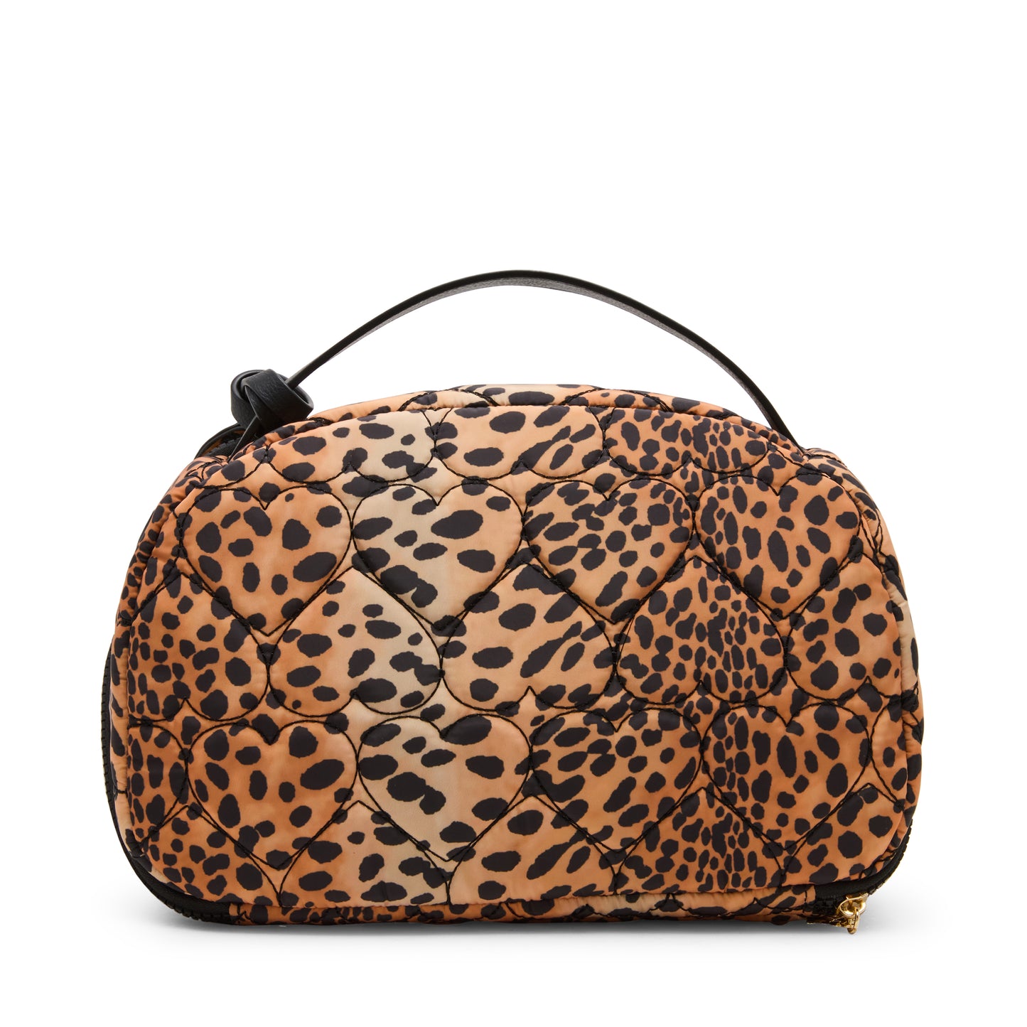 Betsey Johnson Loaf Cosmetic Case with Mirror Leopard