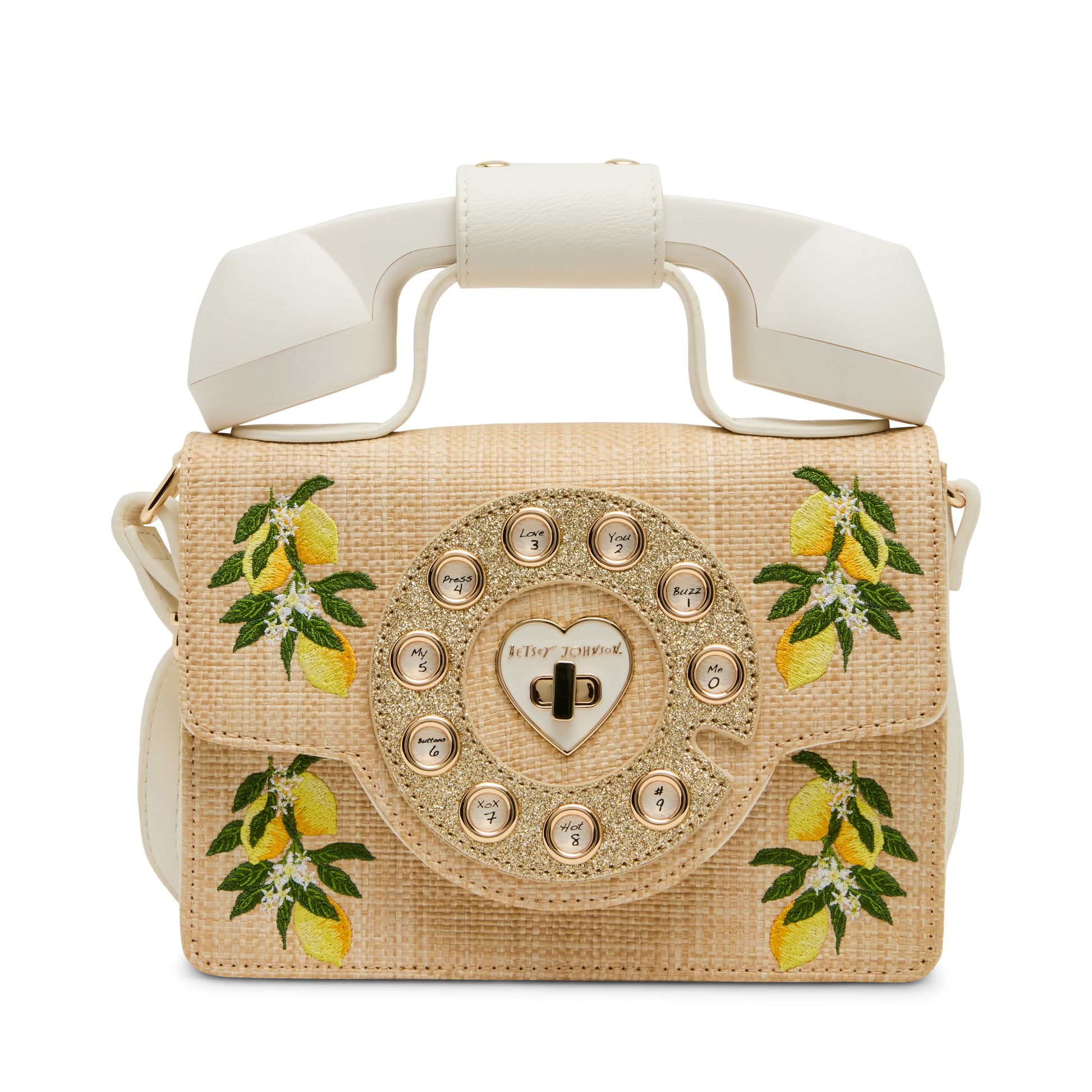 Betsey Johnson Kitsch Pucker Up Phone Crossbody Bag