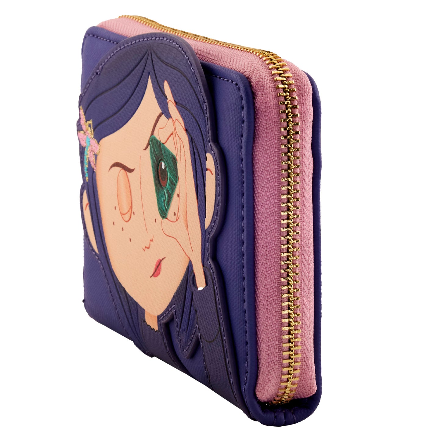 Loungefly Laika Coraline Stars Cosplay Glow Zip Around Wallet