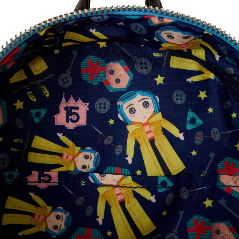 coraline mini backpack Coraline 15th Anniversary Laika Doll Metallic Cosplay Mini Backpack
