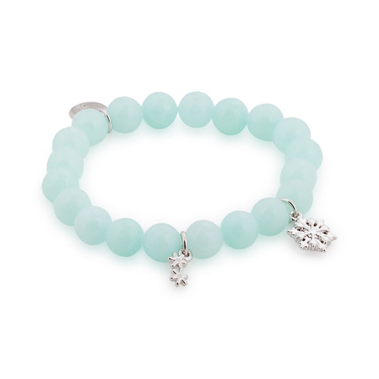 Disney by Couture Kingdom Frozen Snowflake Beaded Stretch Bracelet