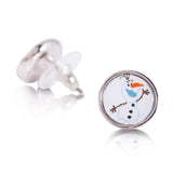 Frozen Olaf Snowman Stud Earrings