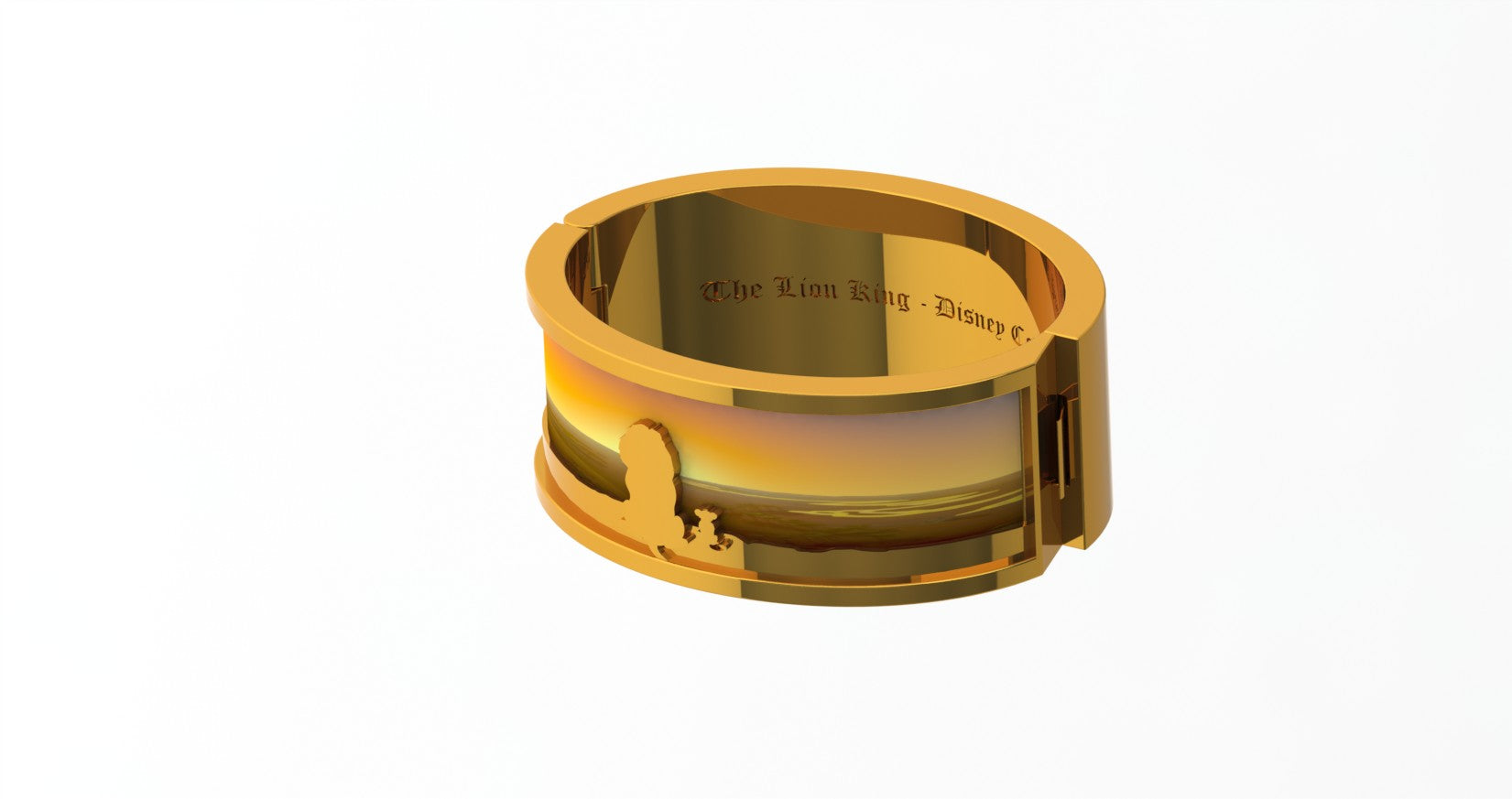 Disney by Couture Kingdom The Lion King Simba and Mufasa Serengeti Bangle Bracelet