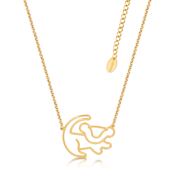 Disney by Couture Kingdom The Lion King Simba Outline Necklace