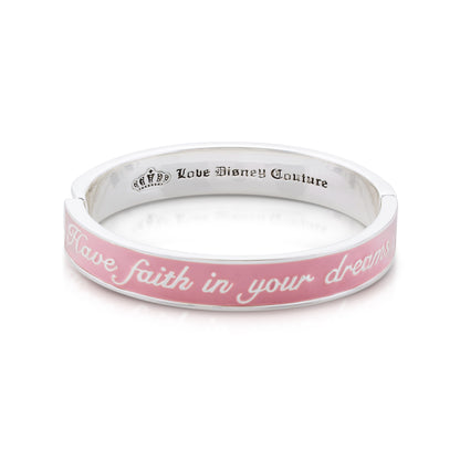 Disney by Couture Kingdom Cinderella Dreams Pink Bangle Bracelet