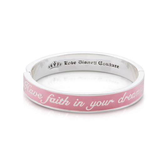 Disney by Couture Kingdom Cinderella Dreams Pink Bangle Bracelet