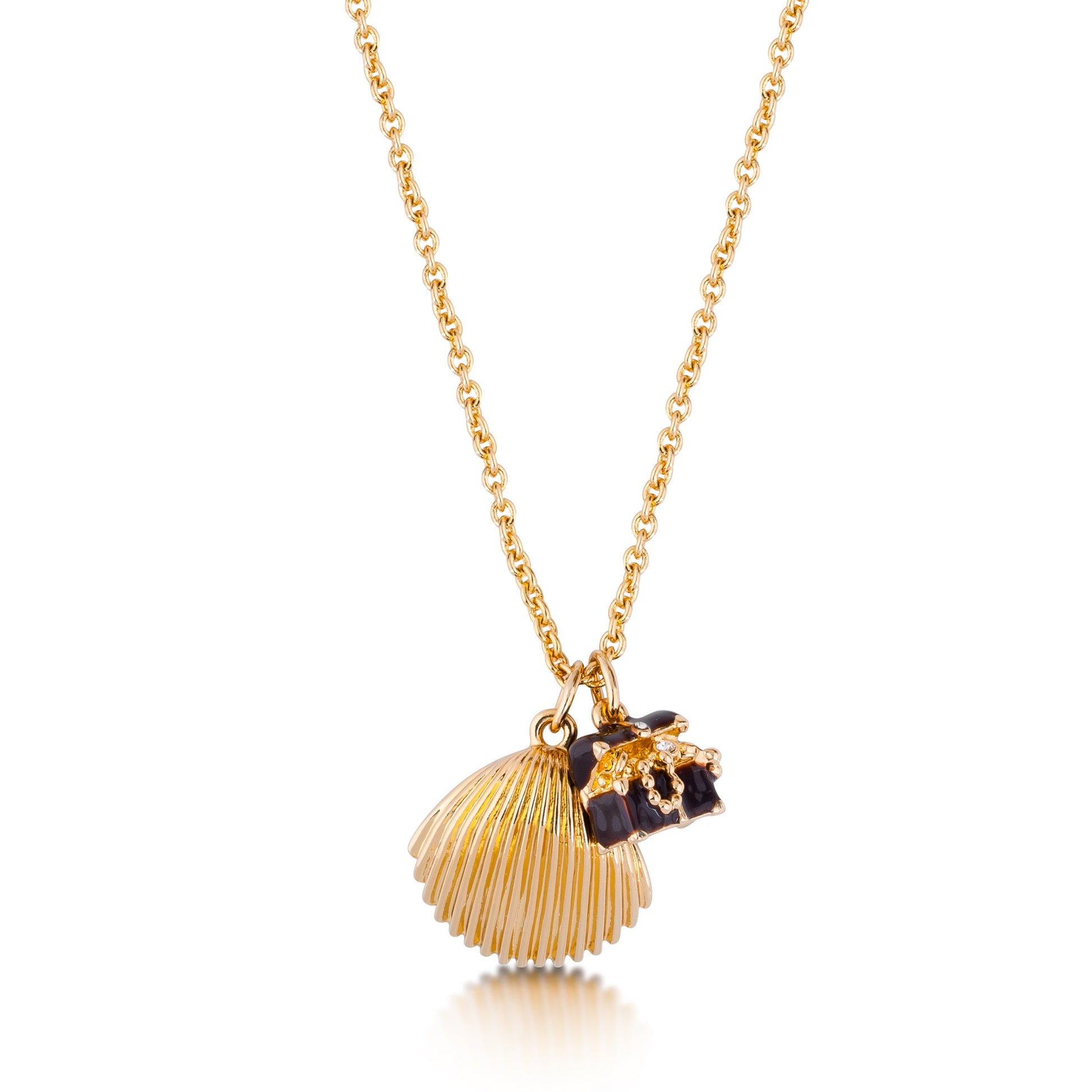 The Little Mermaid Shell and Treasure Chest Necklace