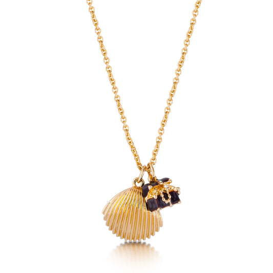 The Little Mermaid Shell and Treasure Chest Necklace