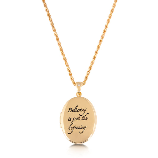 Disney by Couture Kingdom Believing is just the beginning Locket