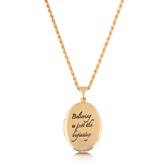 Disney by Couture Kingdom Believing is just the beginning Locket