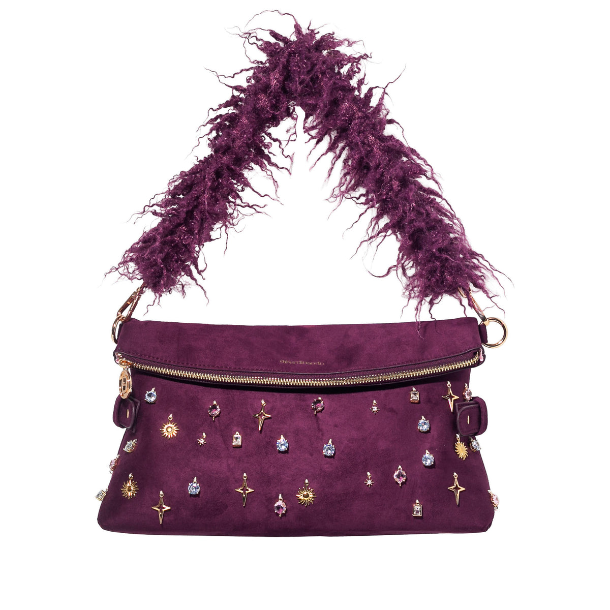 DiFerdinando Sugar Talk Clutch Plum