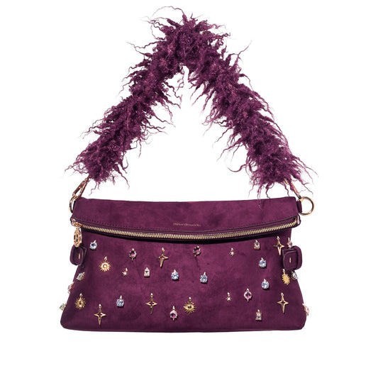 DiFerdinando Sugar Talk Clutch Plum