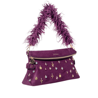 DiFerdinando Sugar Talk Clutch Plum