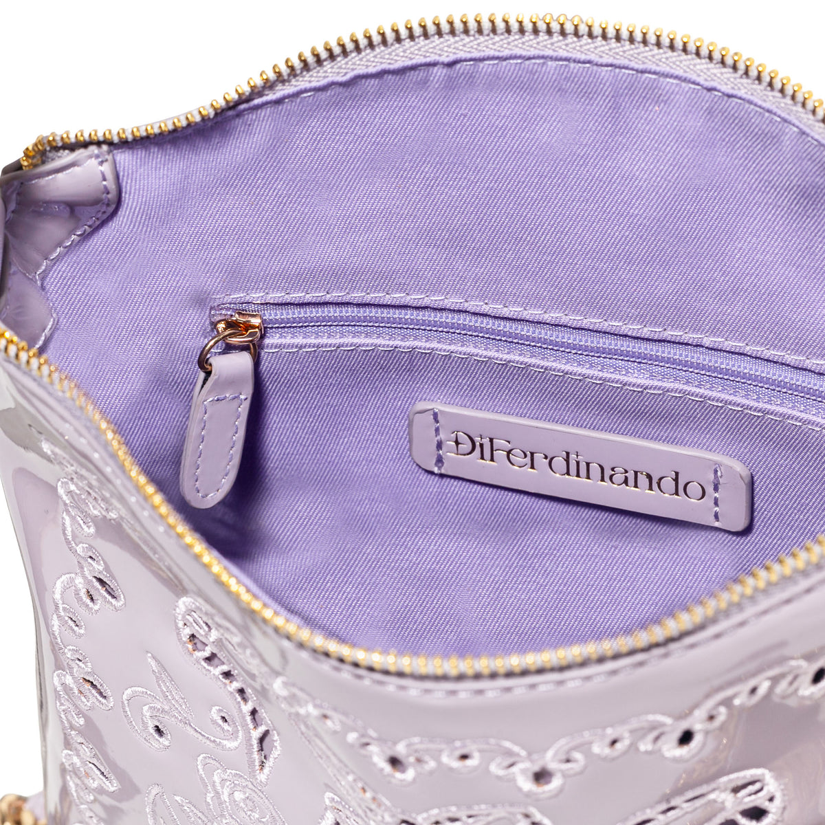 DiFerdinando Ribbon Reverie Mini Convertible Hobo Lavender