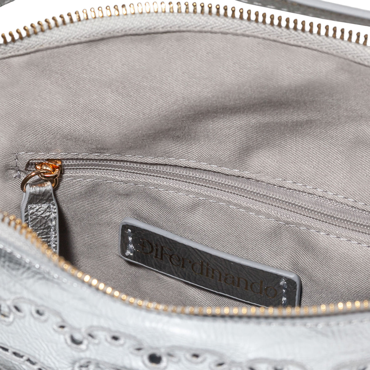DiFerdinando Ribbon Reverie Mini Convertible Hobo Gunmetal