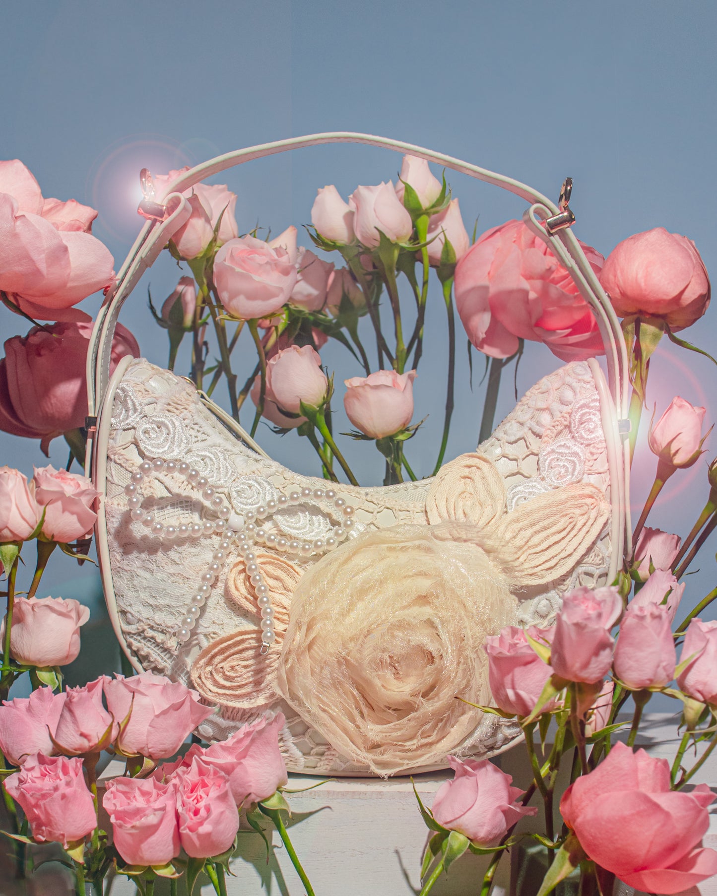 DiFerdinando The Rosaline Lace Shoulder to Crossbody Bag