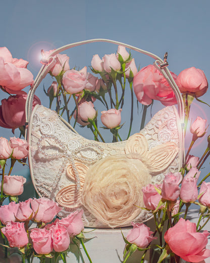 DiFerdinando The Rosaline Lace Shoulder to Crossbody Bag
