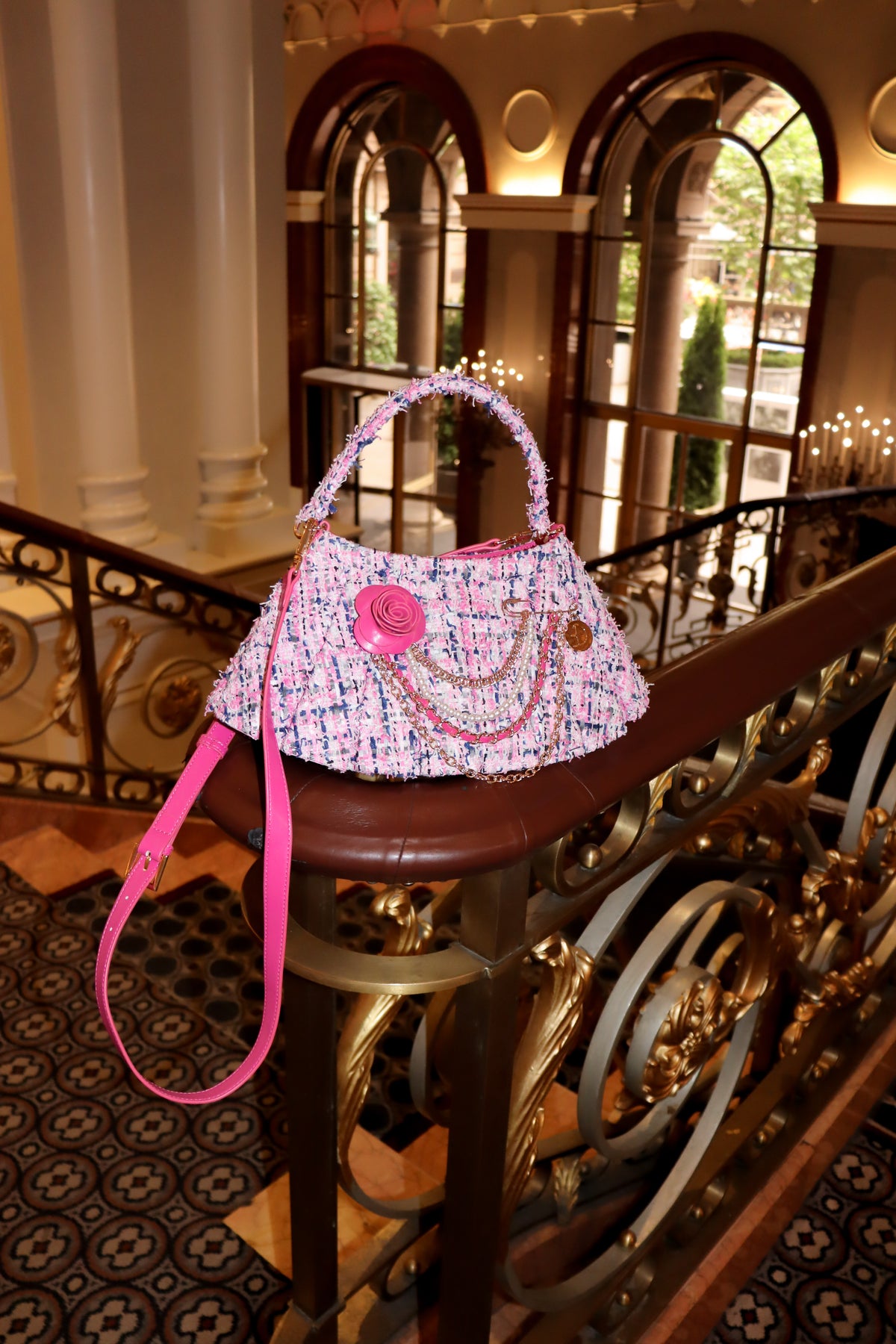 DiFerdinando Spotted on 5th Crossbody Pink Multi