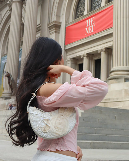 DiFerdinando The Rosaline Lace Shoulder to Crossbody Bag