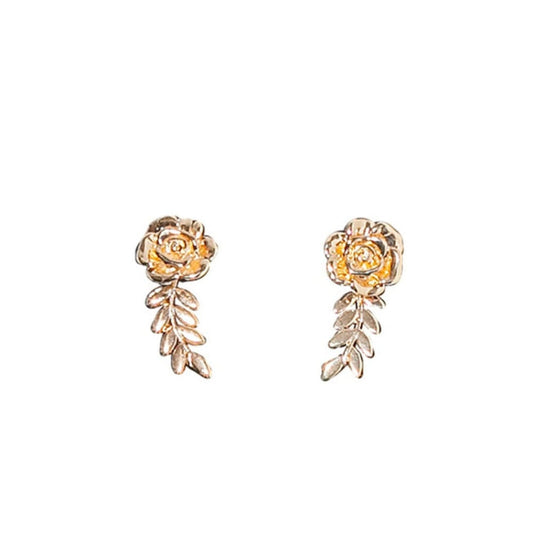 DiFerdinando  Amour Rose Floral Stud Earrings