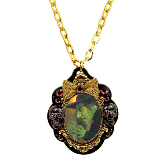 Tarina Tarantino Bad Witch Cameo Baroque Skull Necklace