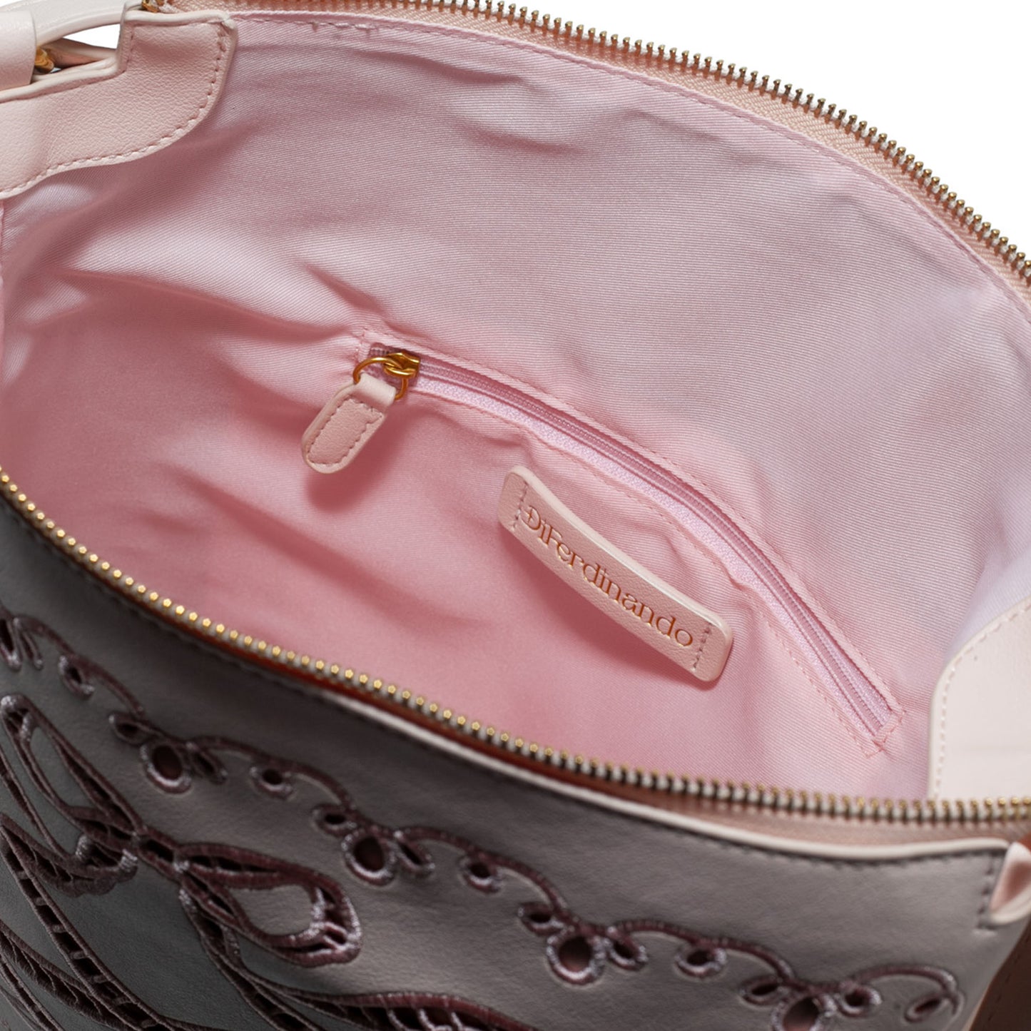 DiFerdinando Ribbon Reverie Convertible Hobo to Backpack Blush