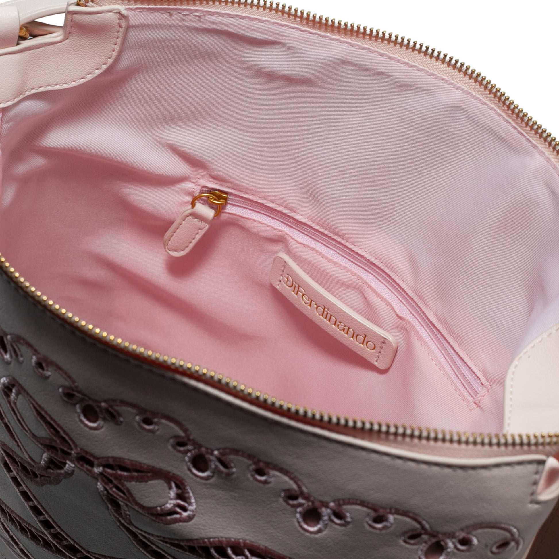 DiFerdinando Ribbon Reverie Convertible Hobo to Backpack Blush