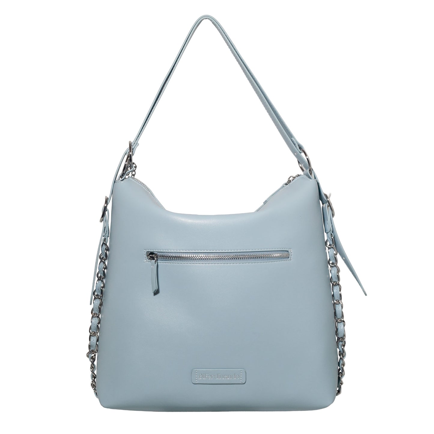 DiFerdinando Ribbon Reverie Convertible Hobo to Backpack Dusky Blue